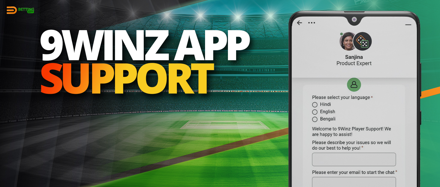 9winz mobile app support service