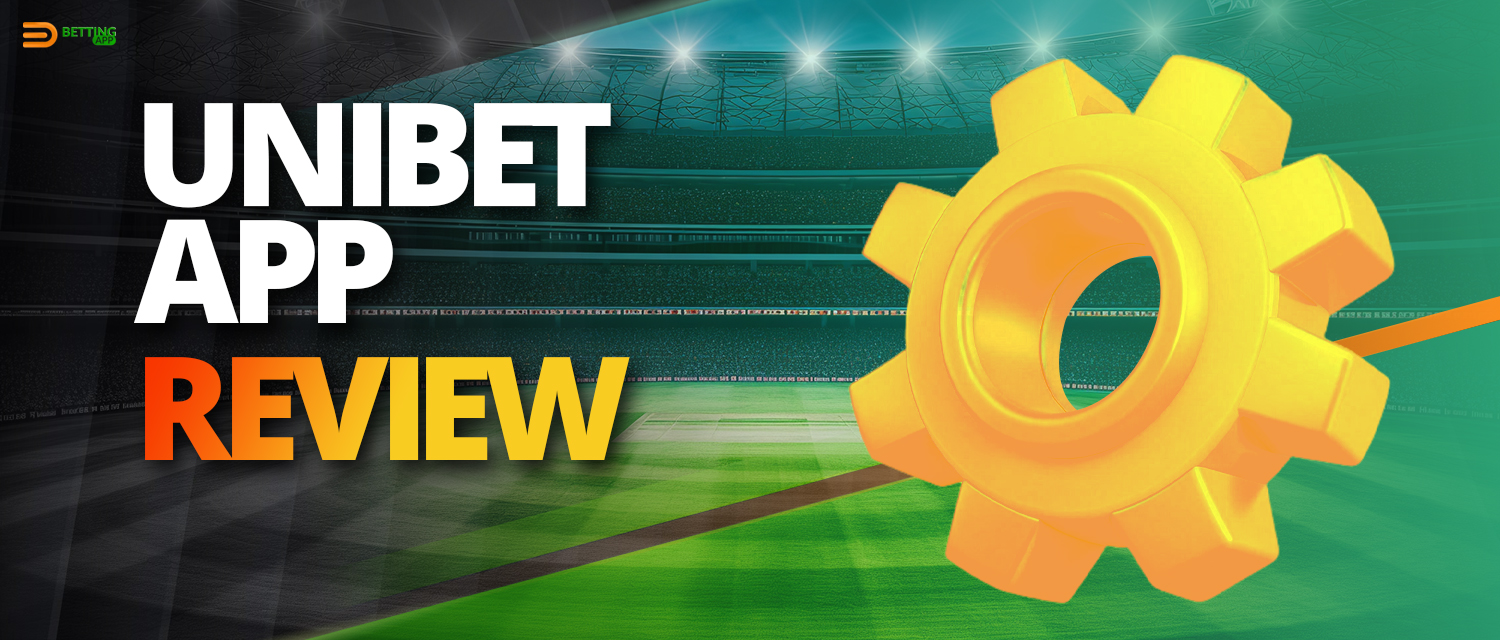 Design and interface of the Unibet 2024 mobile app