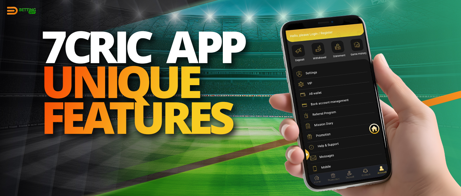 Features and benefits of 7cric app for india users