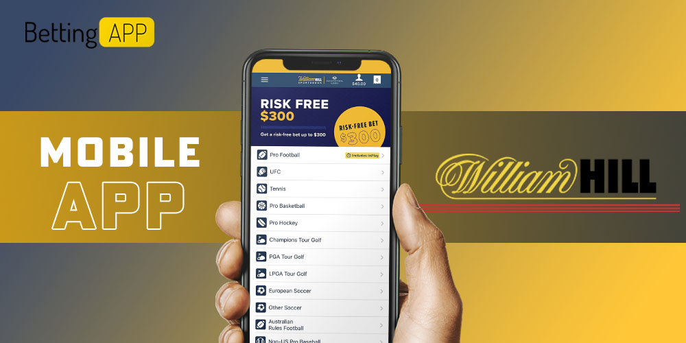 William Hill mobile app